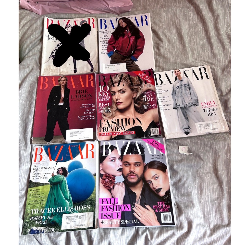 Harpers Bazaar Magazine Lot Sept 2017 Adriana Lima Nov 2021 Tracee Ellis Ross